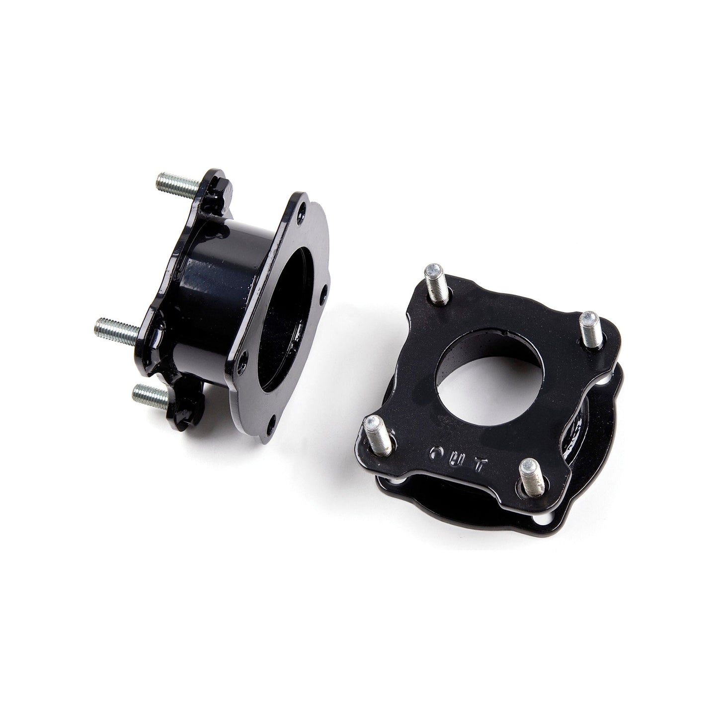 ZONE OFFROAD | 3 Inch Strut Spacer Leveling Kit I ZONT1300 showing two black strut spacers with hardware.