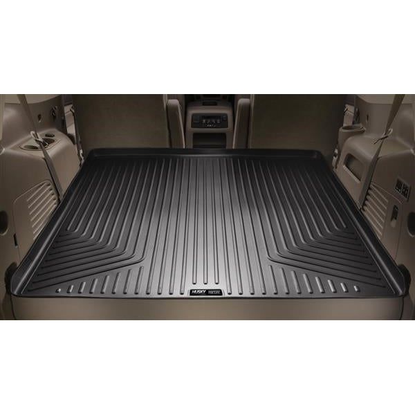 Husky Cargo Liner (Black) for 2021-C Ford Bronco 23321, showing rugged and sporty design for ultimate protection.