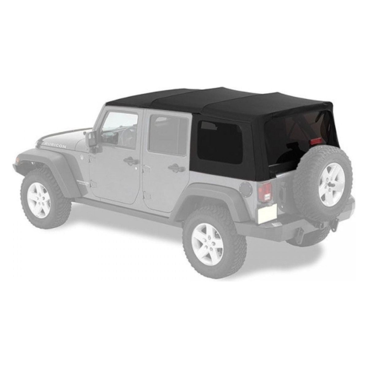 【希少美品】Jeep JK Wrangler MOPAR 純正幌4ドア用 Mopar Soft Top 4 Door Black Premium Sunrider Design for 2007-2018