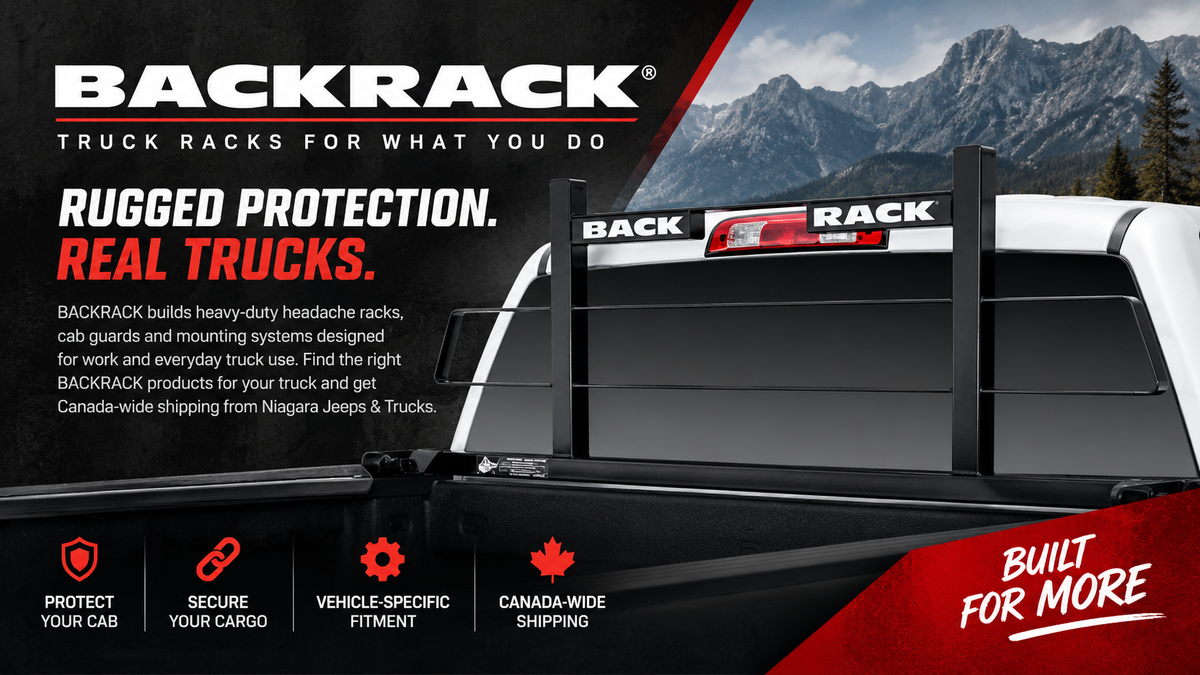 BACKRACK headache rack and truck accessories for pickup trucks in Canada
