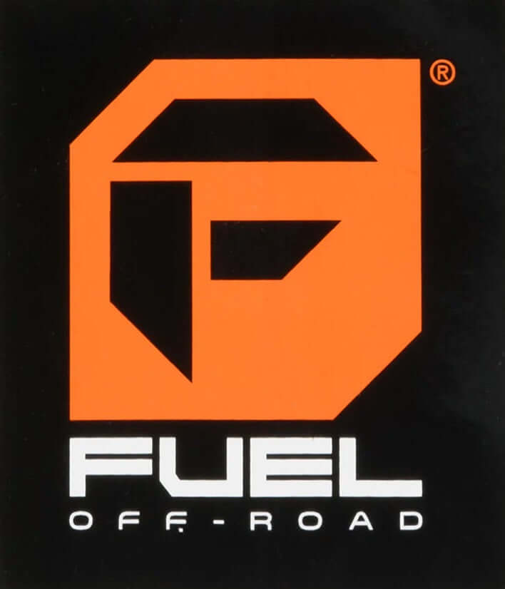 Fuel Off-Road Wheels for Trucks & Jeeps logo featuring bold orange and black design.