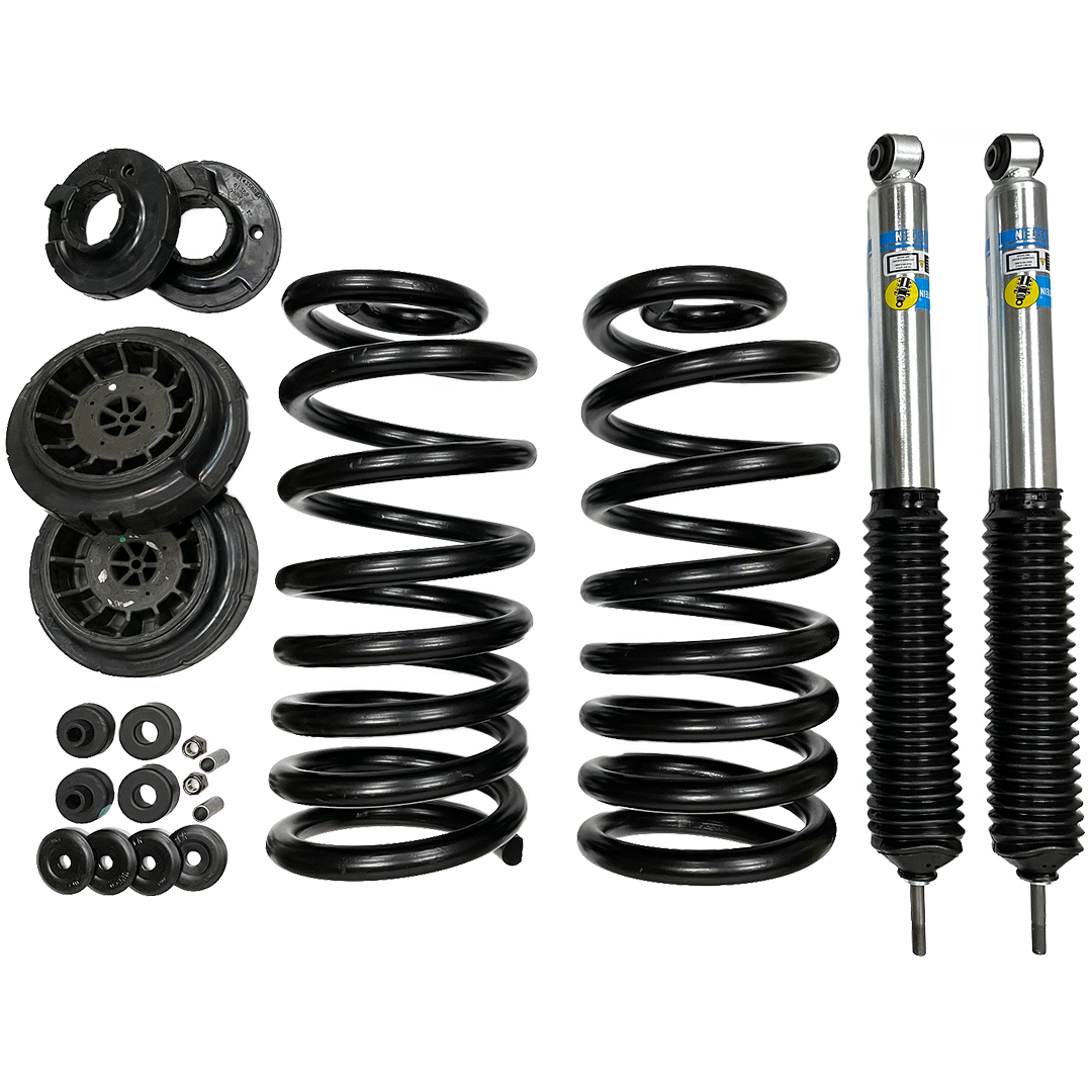 AIR DELETE Bilstein 5100 Rear Air Suspension Conversion Kit for 14–18 Ram 2500 Gas