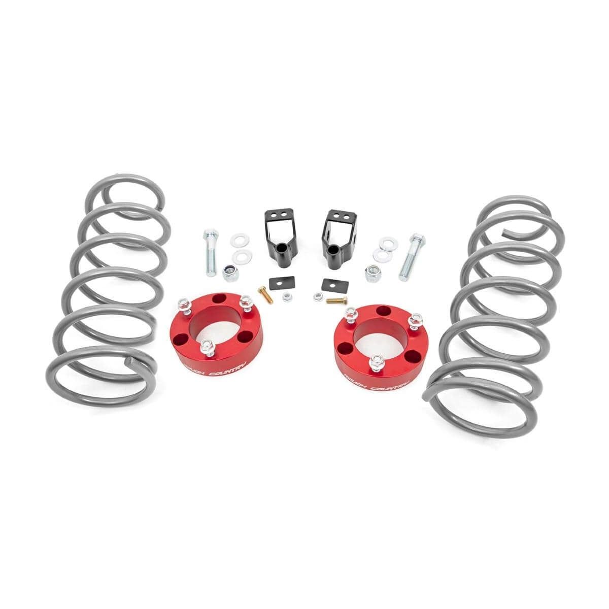 ROUGH COUNTRY 3 Inch Lift Kit | X-REAS | RR Springs | Red | Toyota 4Runner 4WD (2003-2009) | 761RED