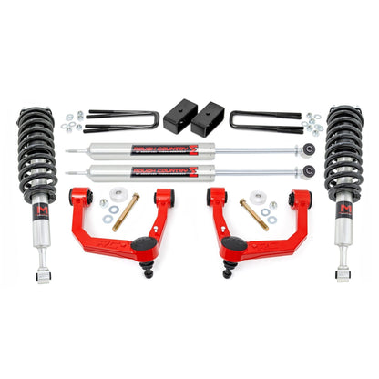 ROUGH COUNTRY 3.5 Inch Lift Kit | Red UCA | M1 Struts | Toyota Tacoma 2WD/4WD (2005-2023) | 74240RED