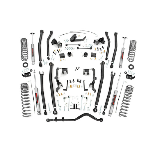 ROUGH COUNTRY 4 Inch Lift Kit | Long Arm | Jeep Wrangler Unlimited 2WD/4WD (2007-2011) | 78530A