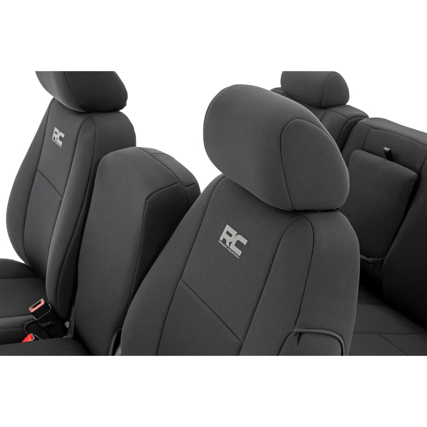ROUGH COUNTRY Seat Covers | FR 40/40/20 & RR Full Bench | Chevy/GMC 1500/2500HD (07-13) | 91033