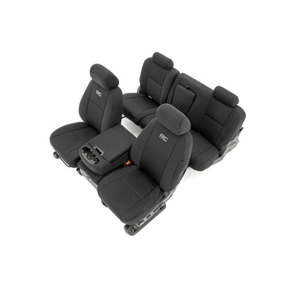 ROUGH COUNTRY Seat Covers | FR 40/40/20 & RR Full Bench | Chevy/GMC 1500/2500HD (07-13) | 91033