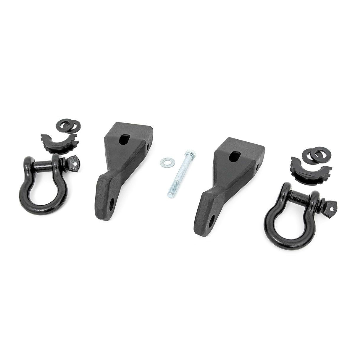 ROUGH COUNTRY Tow Hook Brackets | D-Ring Combo | Chevy/GMC 1500 (07-13) | RS156