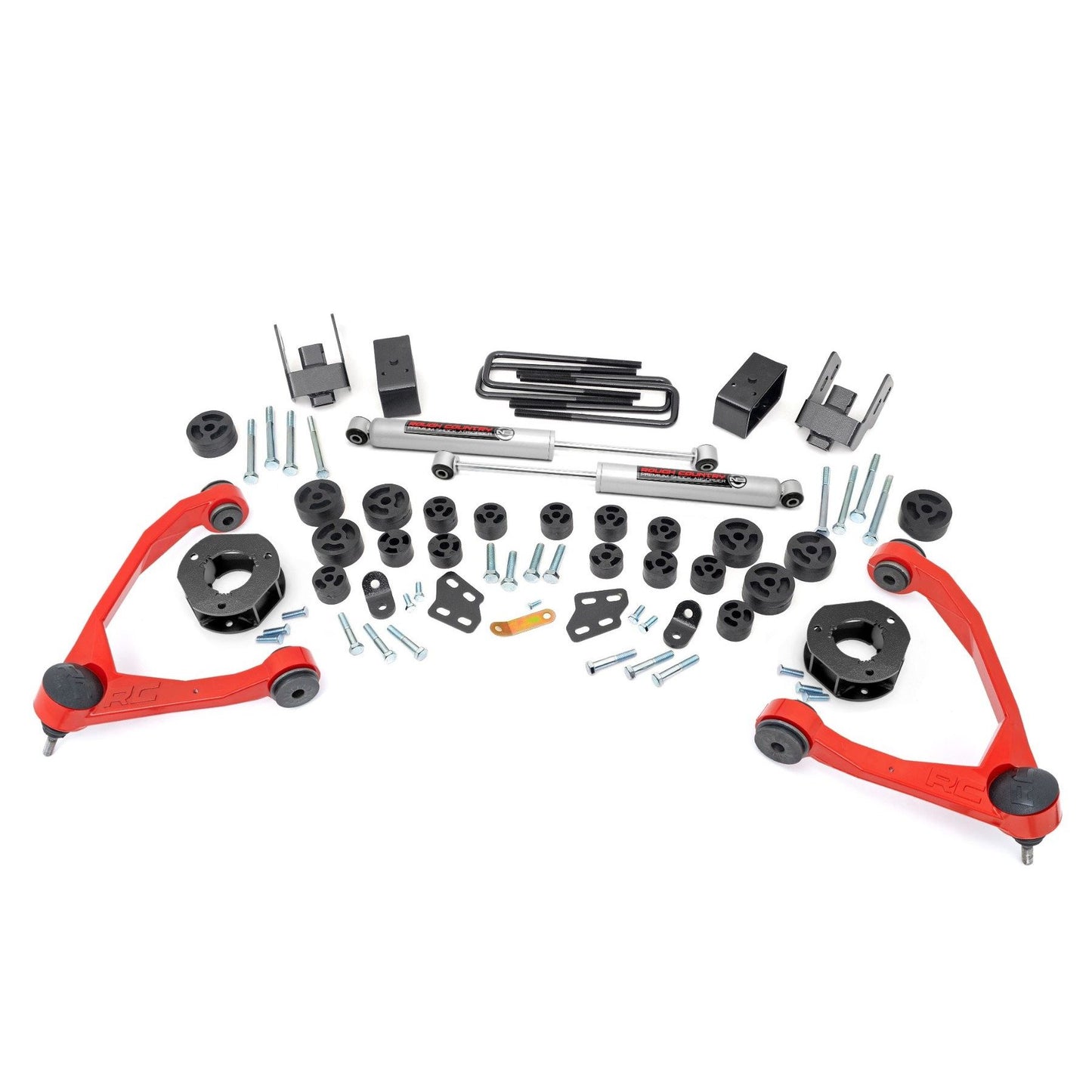 ROUGH COUNTRY 4.75 Inch Lift Kit | Combo | Chevy/GMC 1500 2WD (07-13) | 254.20RED