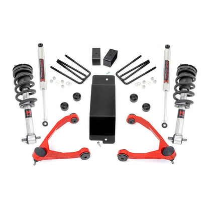 ROUGH COUNTRY 3.5 Inch Lift Kit | Forged UCA | M1 Strut | | Chevy/GMC 1500 (14-16) | 19440RED