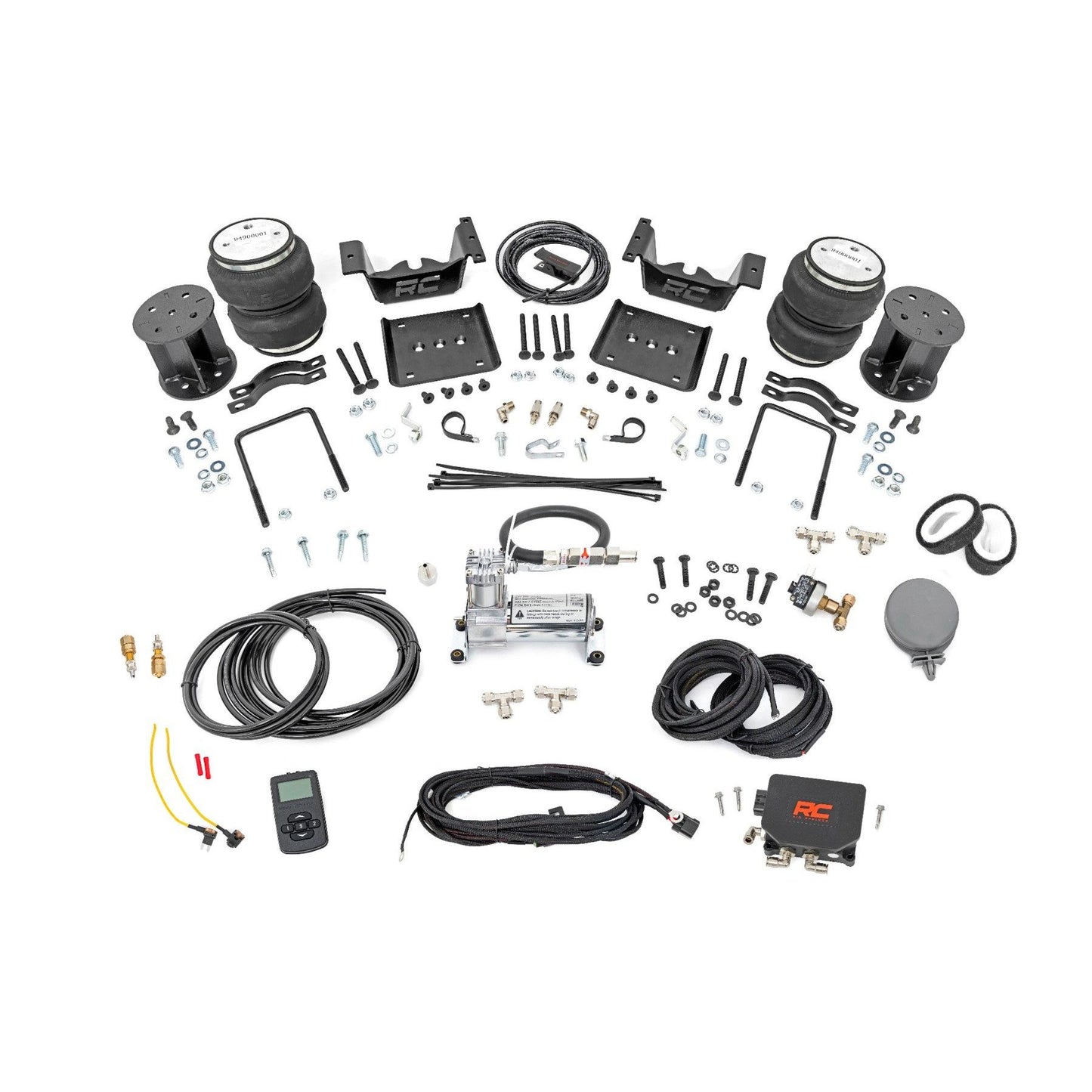 ROUGH COUNTRY Air Spring Kit w/compressor | Wireless Controller | 5 Inch Lift Kit | Chevy/GMC 1500 (07-18) | 100054WC