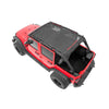 ROUGH COUNTRY | Mesh Bikini Top Plus  Black  Jeep Wrangler Unlimited 2WD/4WD (2007-2018) | 85110