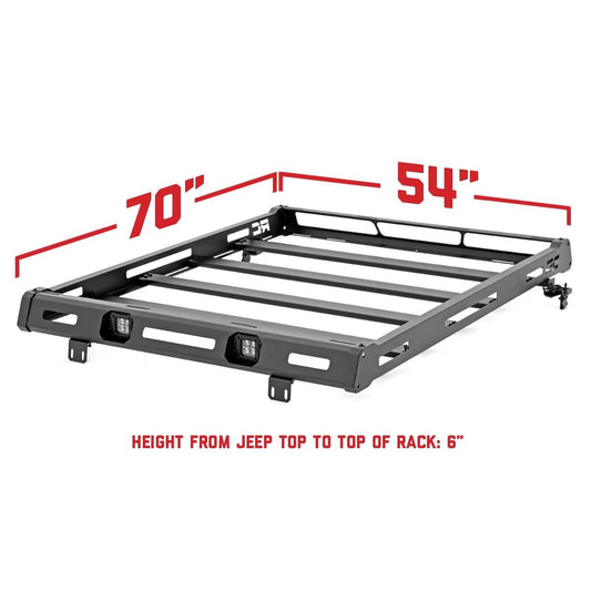 ROUGH COUNTRY Roof Rack | Jeep Wrangler JK/Wrangler Unlimited  (2007-2018) | 10605