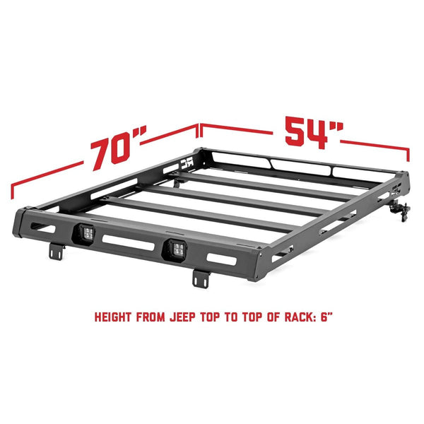 ROUGH COUNTRY | Roof Rack  Jeep Wrangler JK/Wrangler Unlimited  (2007-2018) | 10605