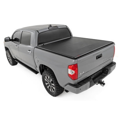 ROUGH COUNTRY Soft Roll Up Bed Cover | 5'7" Bed | Toyota Tundra 2WD/4WD (2007-2021) | 42419550
