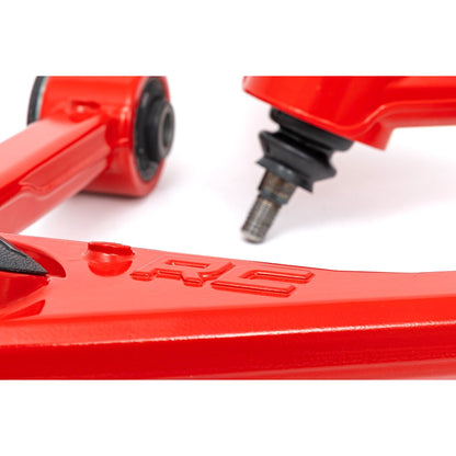 ROUGH COUNTRY Red Forged Upper Control Arms | 3.5 Inch Lift | Toyota Tundra 2WD/4WD (07-21) | 76700RED