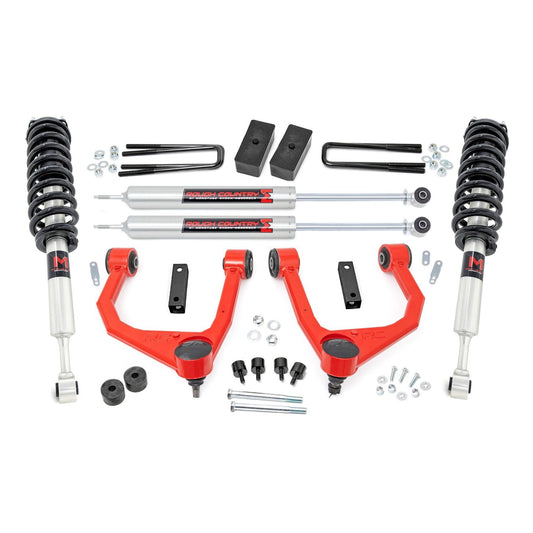 ROUGH COUNTRY 3.5 Inch Lift Kit | M1 Struts/M1 | Toyota Tundra 2WD/4WD (2007-2021) | 76840RED