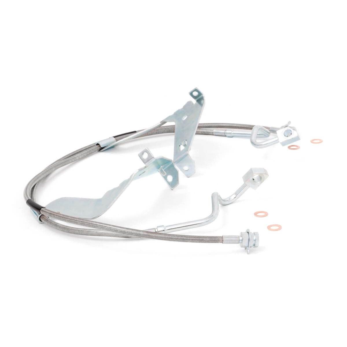 ROUGH COUNTRY Brake Lines | Stainless | FR | 4-6 Inch Lift | Ford F-250/F-350 Super Duty (08-16) | 89710