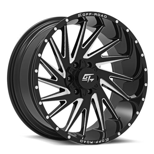 GT OFFROAD Tomahawk Gloss Black Milled Gloss Black Milled