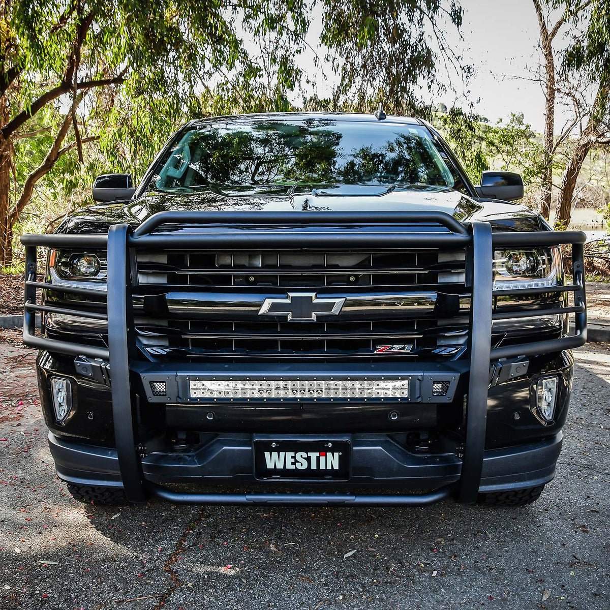 Westin Sportsman X Grille Guard 2016-2018 Chevy Silverado 1500