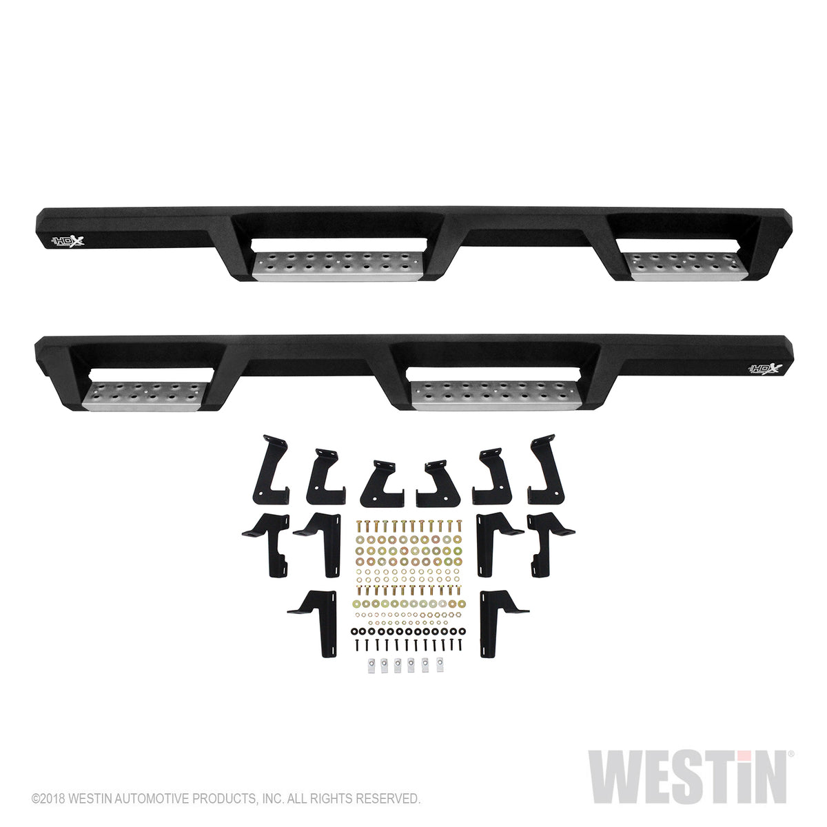 Westin HDX Stainless Drop Nerf Steps 2007-2018 Jeep Wrangler JK 4dr