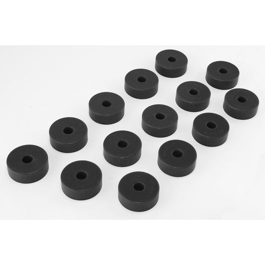 RUGGED RIDGE | 1-101BL | Body Mount Kit, Black, 55-73 Jeep Cj5