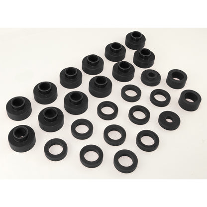 RUGGED RIDGE | 1-104BL | Body Mount Kit,Black,81-85 Jeep Cj8