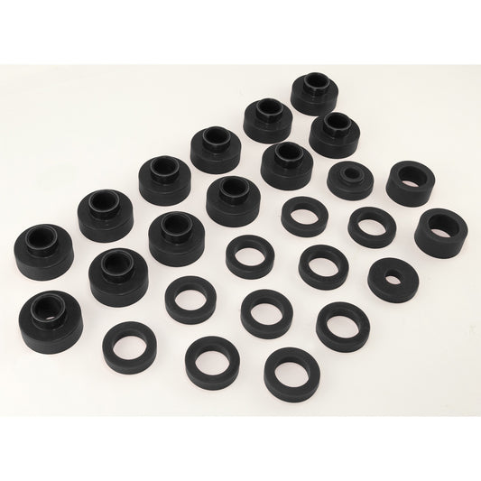 RUGGED RIDGE | 1-104BL | Body Mount Kit,Black,81-85 Jeep Cj8