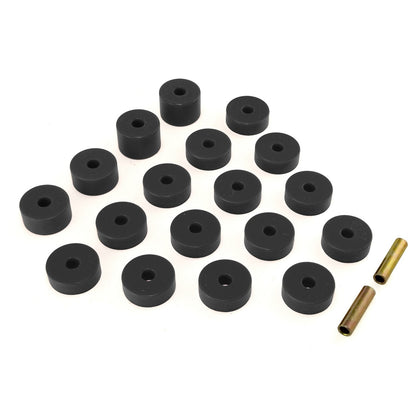 RUGGED RIDGE | 1-109BL | Body Mount Kit, Black, 74-75 Jeep Cj5