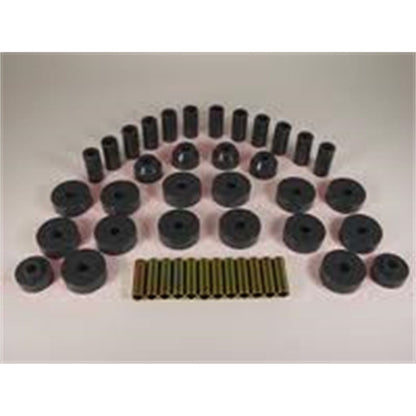 RUGGED RIDGE | 1-2001BL | Total Bushing Kit, Black, 55-75 Jeep Cj5 And Cj7