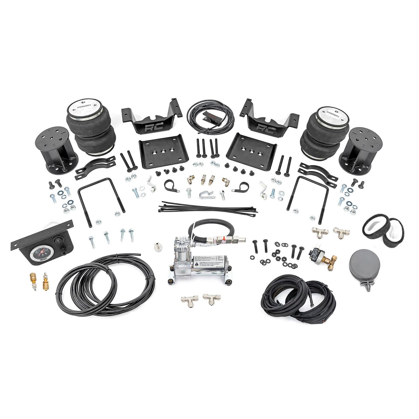ROUGH COUNTRY Air Spring Kit w/compressor | 5 Inch Lift Kit | Chevy/GMC 1500 (07-18 & Classic) | 100054C