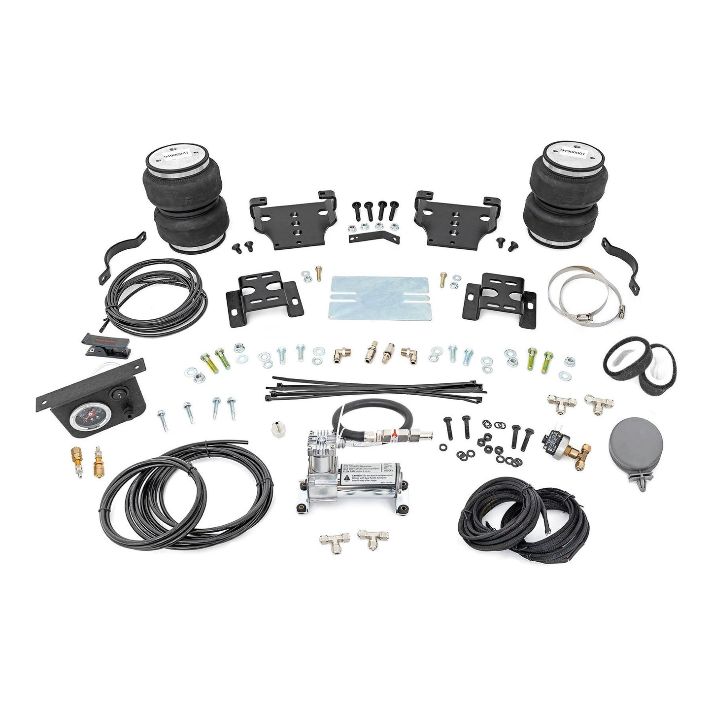 ROUGH COUNTRY Air Spring Kit w/compressor | 0-6" Lift | Chevy/GMC 2500HD (01-10) | 10006C