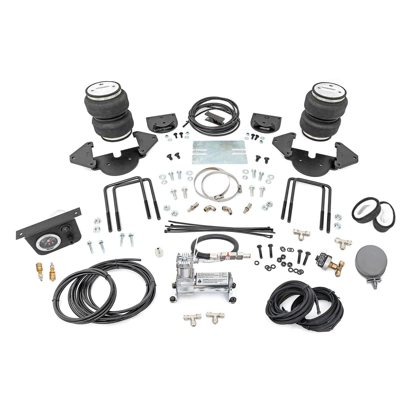 ROUGH COUNTRY Air Spring Kit w/compressor | Chevy/GMC Sierra 1500 (19-26)/Silverado 1500 (19-26)  | 10011C