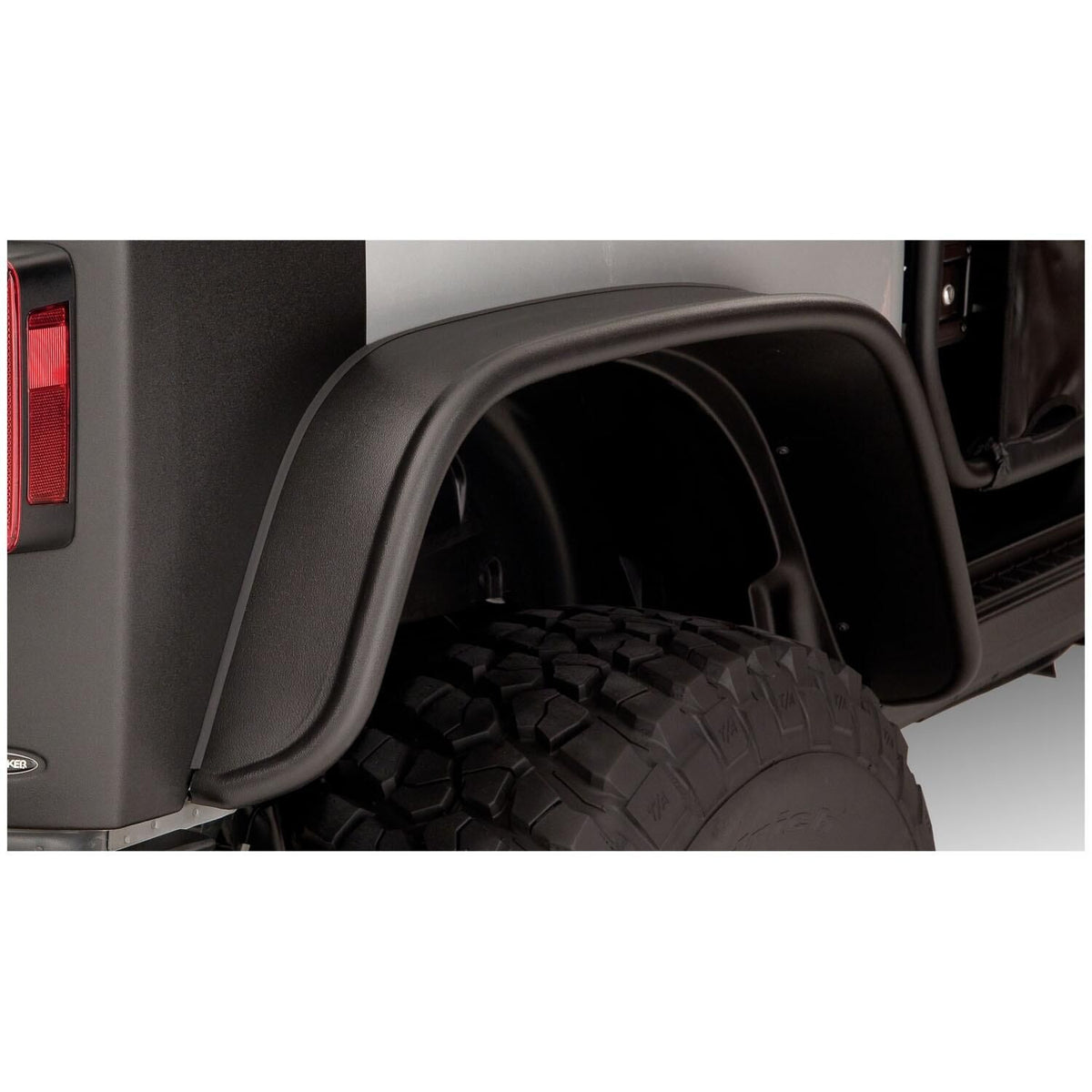 BUSHWACKER | Flat-Style Rear Fender Flares | 2007-18 Jeep Wrangler JK 2-Door | 10052-07