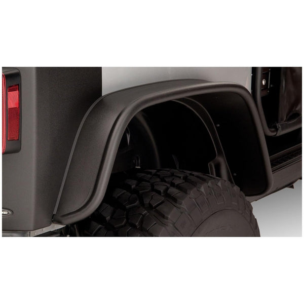 BUSHWACKER | Flat-Style Rear Fender Flares | 2007-18 Jeep Wrangler JK 2-Door | 10052-07