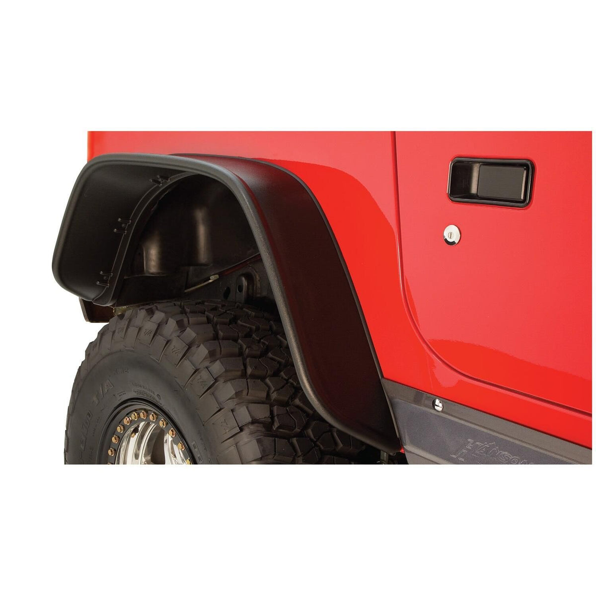 BUSHWACKER | Flat-Style Rear Fender Flares | 1997-2006 Jeep Wrangler TJ | 10056-07