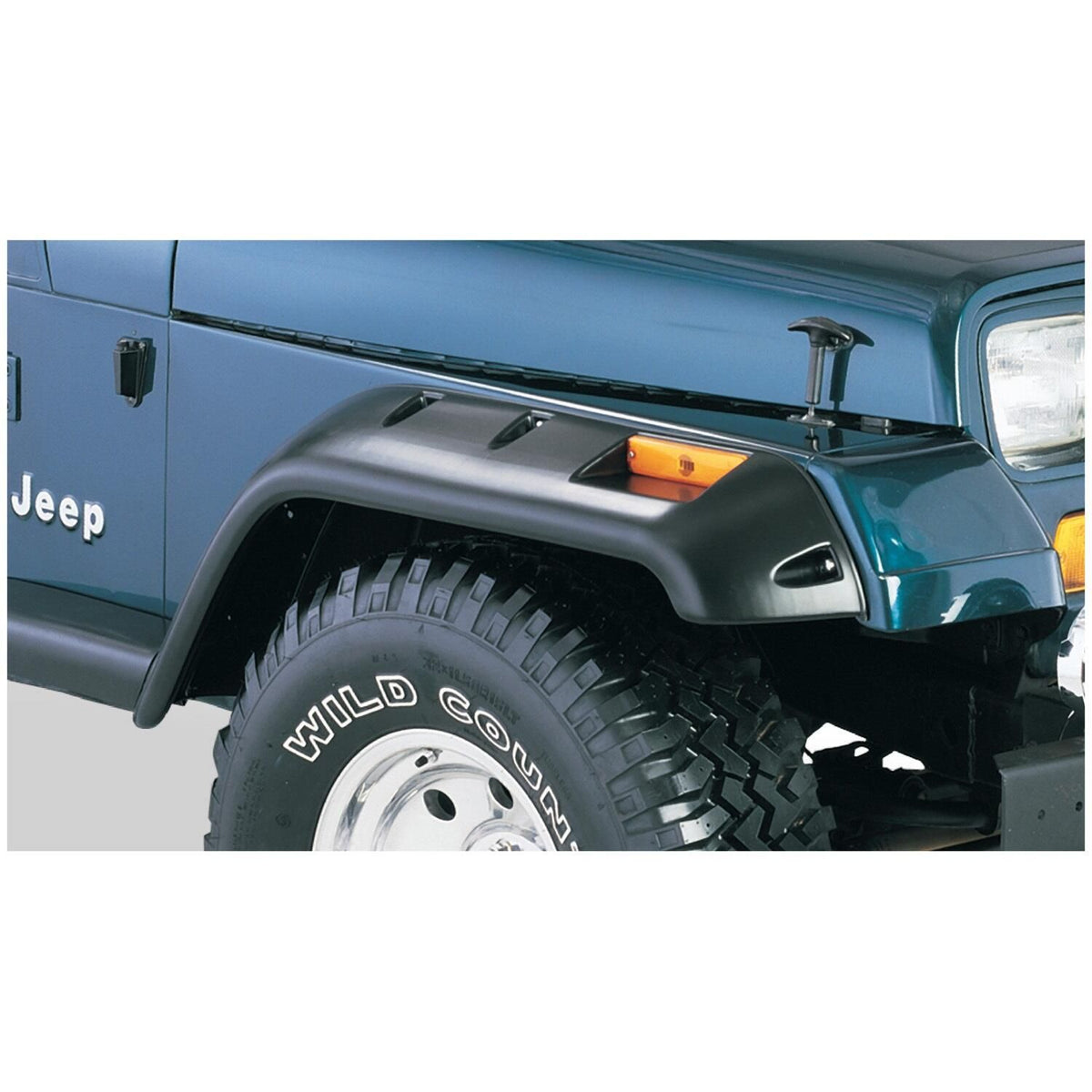 BUSHWACKER | Cut-Out Front Fender Flares | 1987-95 Jeep Wrangler YJ | 10057-07