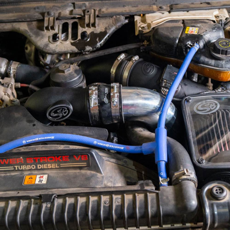 S&B Filters | Intake Elbow with Cold Side Intercooler Piping & Boots for 2005-2007 Ford Powerstroke 6.0L | 76-1010B