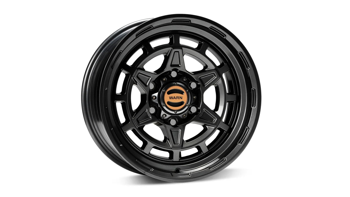 WARN Epic Diamond Cutter Wheel - Black 6 Lug 104487