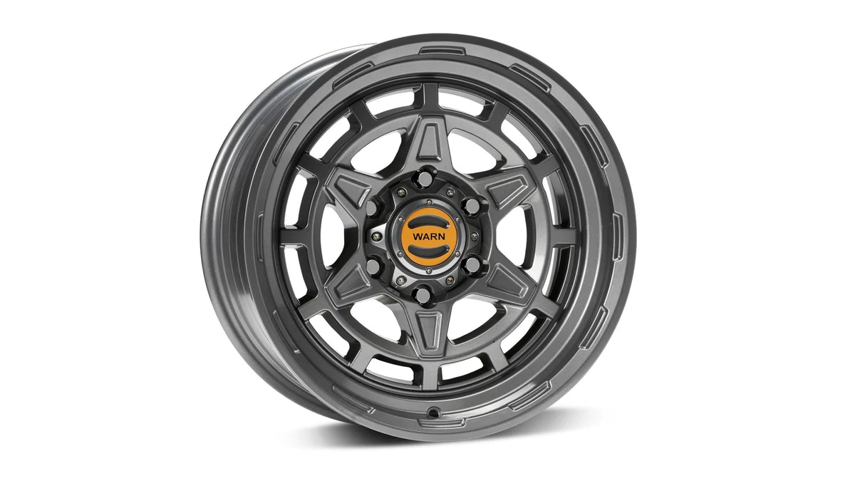 WARN Epic Diamond Cutter Wheel - Gray 6 Lug 104488