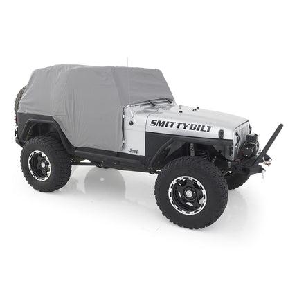 SMITTYBILT | Cab Cover W/Door Flap Water Resistant 92-06 Jeep Wrangler YJ/TJ Smittybilt |1061