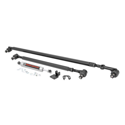 ROUGH COUNTRY | HD Steering Kit  Stabilizer Combo  Jeep Cherokee XJ/Comanche MJ/Wrangler TJ  | 10613