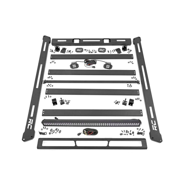 ROUGH COUNTRY | Roof Rack  Black Series Lights  Jeep Wrangler JL (18-26)/Wrangler Unlimited (18-26)  | 10622