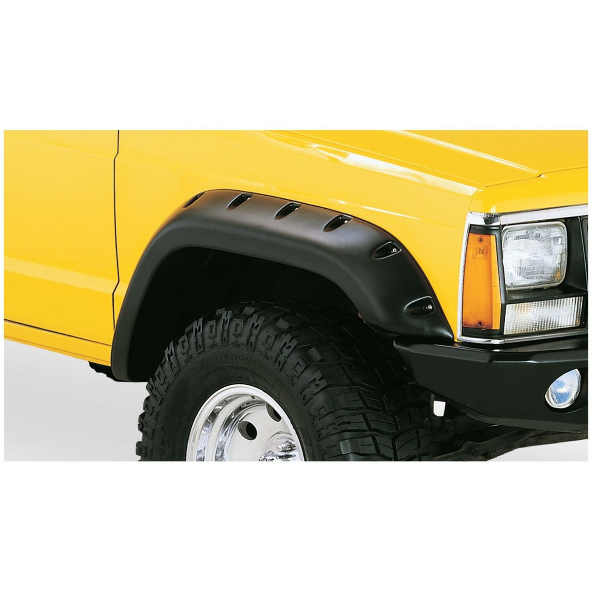 BUSHWACKER | Cut-Out 4-Piece Fender Flare Set | 1984-2001 Jeep Cherokee | 10912-07