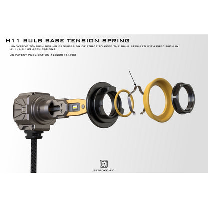 Morimoto H11/H9/H8: 2Stroke 4.0 LED Bulb (Yellow) (Each) product image 5