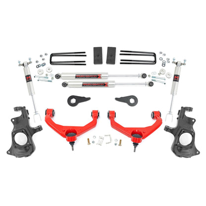 ROUGH COUNTRY 3.5 Inch Knuckle Lift Kit | M1 | Chevy/GMC 2500HD/3500HD (11-19) | 95740RED