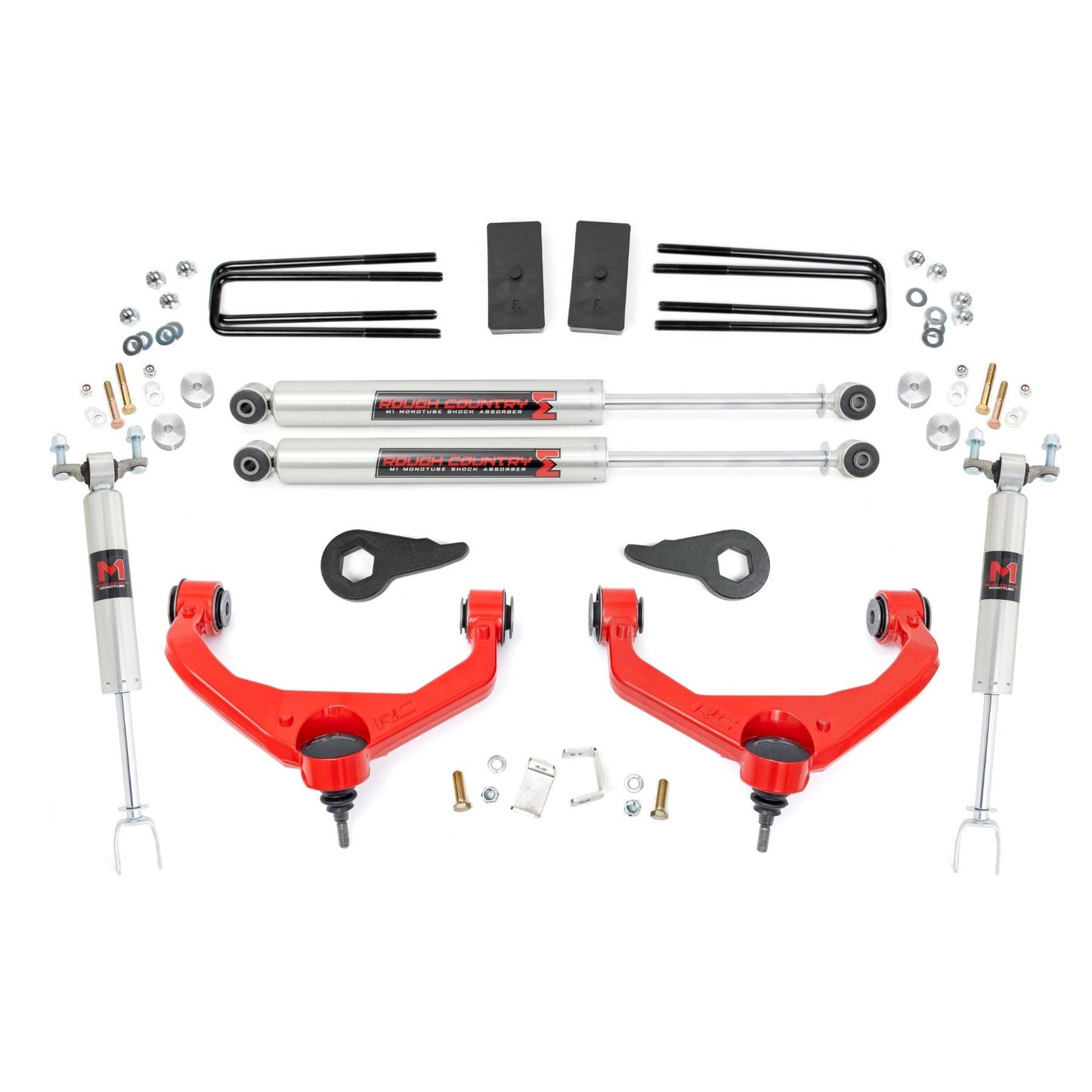 ROUGH COUNTRY 3.5 Inch Lift Kit | M1 | Chevy/GMC 2500HD/3500HD (11-19) | 95940RED