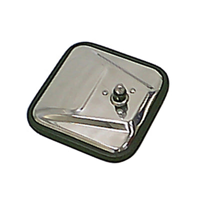 RUGGED RIDGE | 11006.02 | Square Mirror Head,Stainless,58-86 Cj With Convex Mirror Glass For Passenger Sid