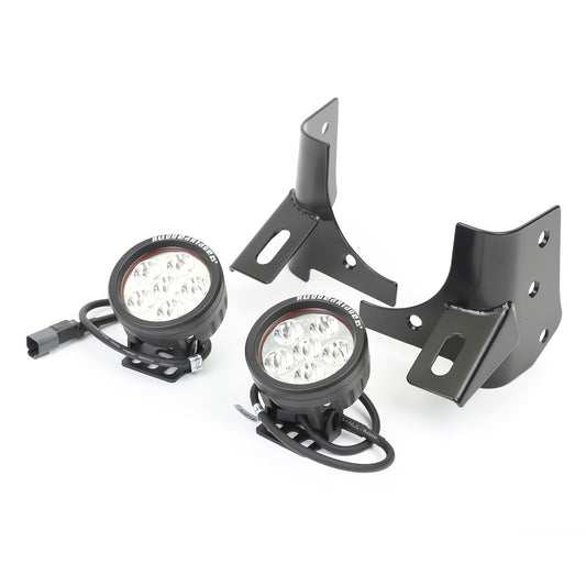 RUGGED RIDGE | 11027.13 | 97-06 Wrangler Windshield Bracket Led Kit Round