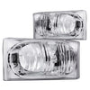 Anzo USA | Crystal Headlight Set Clear Lens Chrome Housing Pair | Fits F-250 Super Duty | 111023